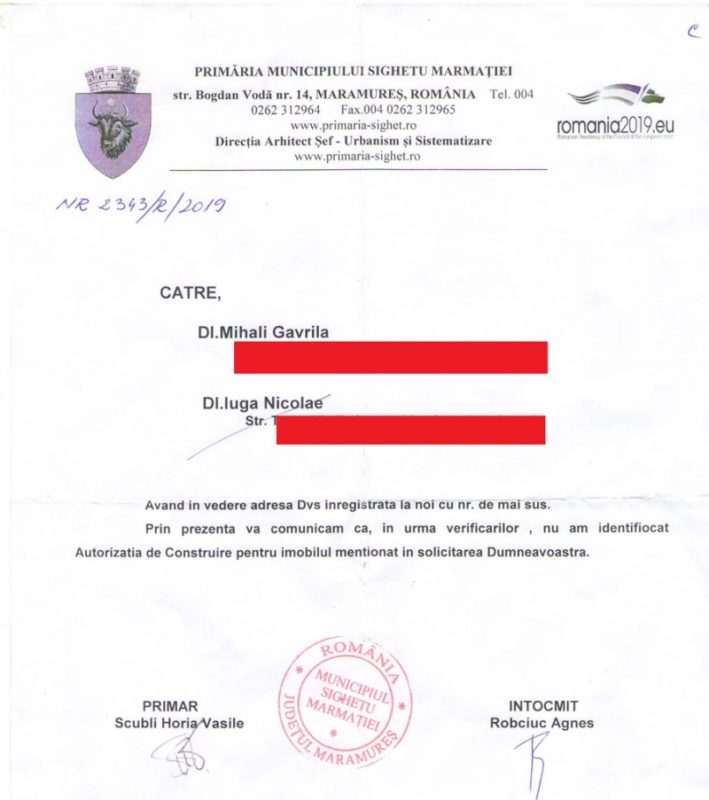 SINAGOGA DIN SIGHET SE CONSTRUIEȘTE ILEGAL