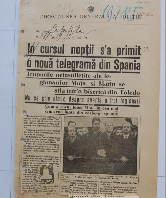 ELOGIU PENTRU ION MOȚA ȘI VASILE MARIN
