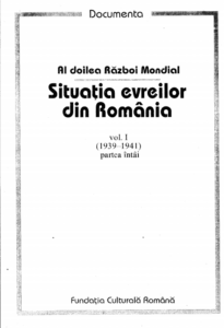 Situația evreilor din România 1939-1941