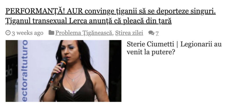 Senatori AUR promovează "un site rasist cu accente naziste"