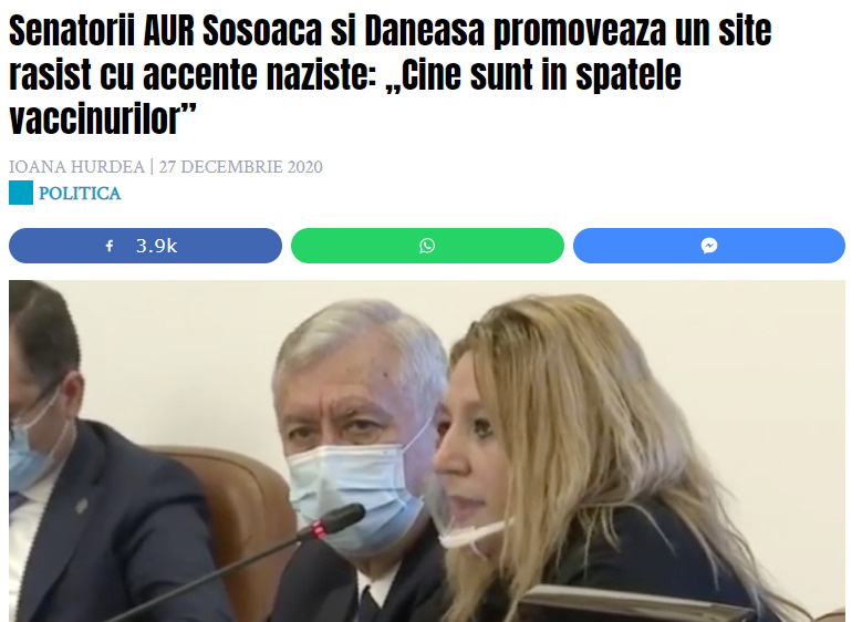 DEFĂIMARE! Senatori AUR atacați în presă