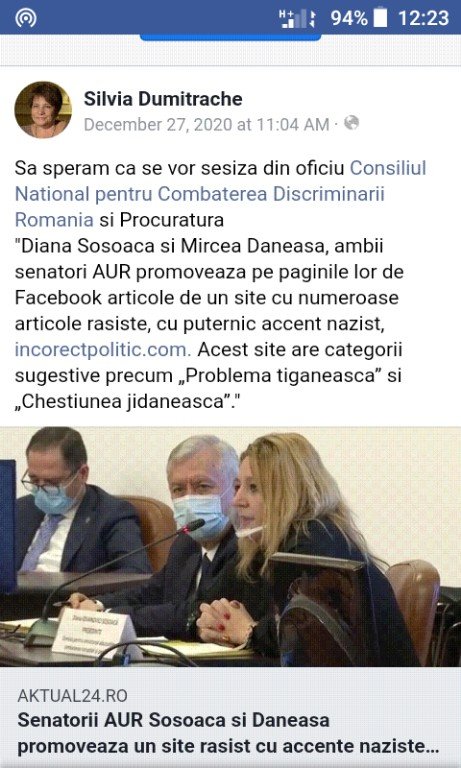 DEFĂIMARE! Senatori AUR atacați în presă