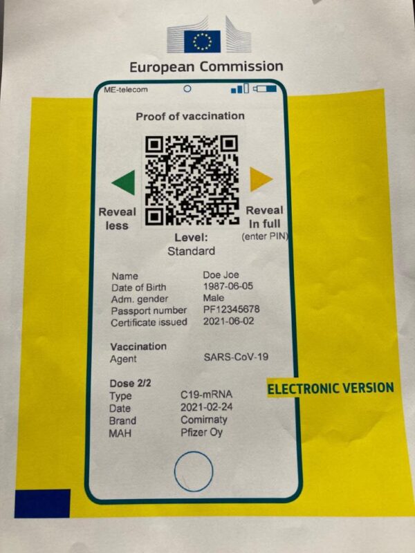 Pașapoartele pentru vaccinuri vor fi lansate în iunie,