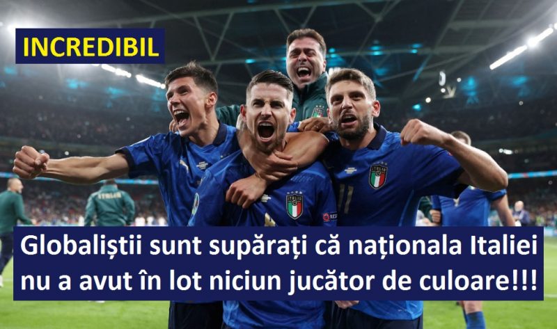 Naționala Italiei formată doar din albi