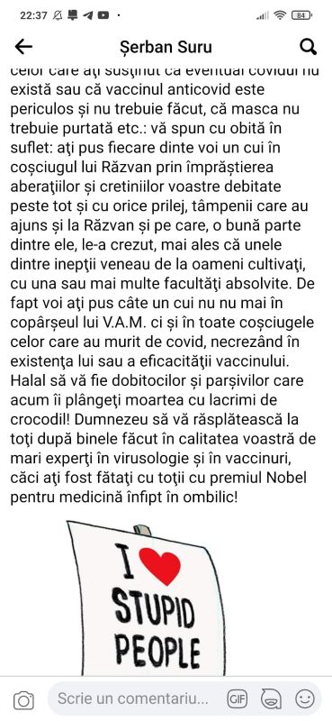  Uzurpatorul Șerban Suru s-a folosit de moartea scriitorului Răzvan Codrescu pentru a susține campania guvernamentală de vaccinare