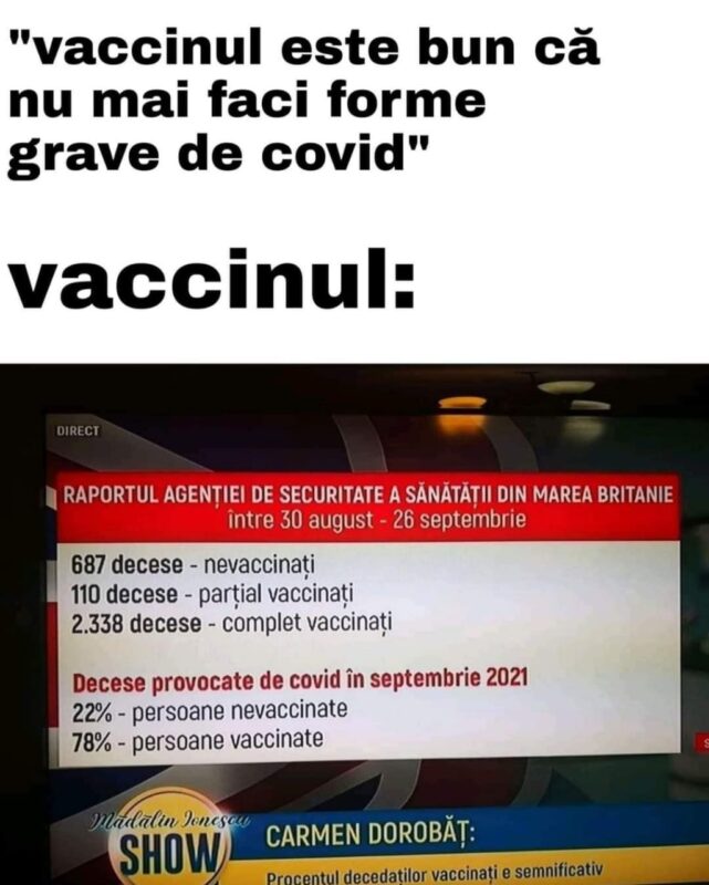 Adevărul despre vaccin într-o singură memă