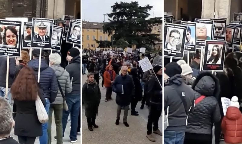 Marșul Morților uciși de vaccin în Italia