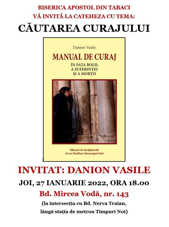 Lansare de carte: Manualul de Curaj - București 27 ianuarie 2022