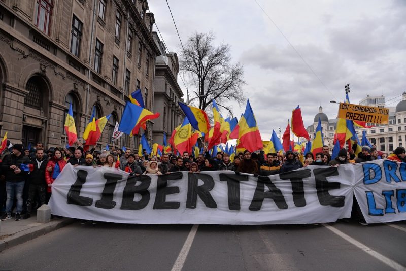 Protestul infiltrat de jandarmi nu a fost despre Ucraina