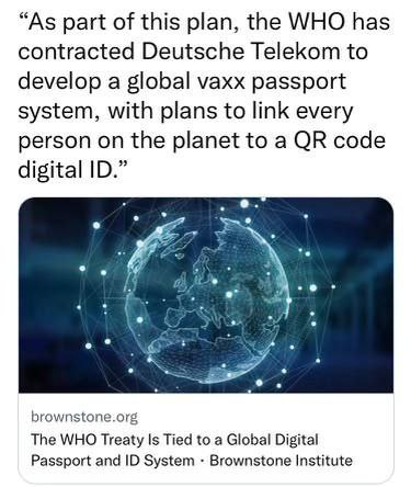 OMS a contractat Deutsche Telekom pentru a dezvolta un sistem global de pașaport vaccinal și identitate digitală