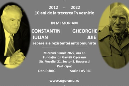 Eveniment memorial la București: Legionarii Constantin Iulian și Gheorghe Jijie comemorați la 10 ani de la trecerea în veșnicie