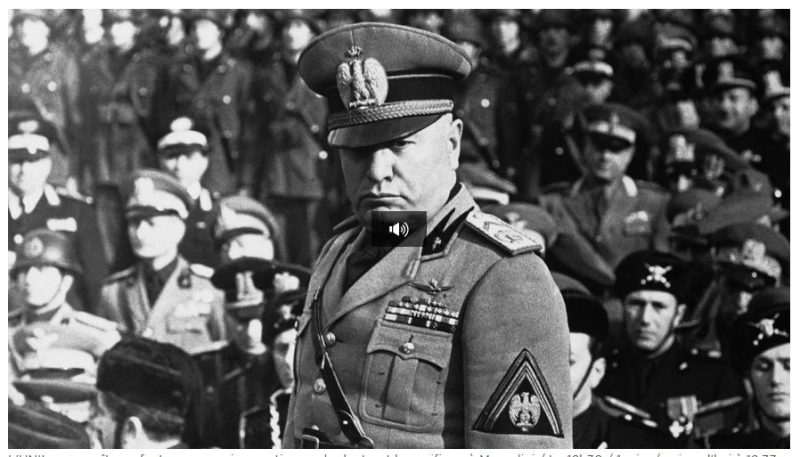 Universitatea din Lausanne își recunoaște "greșeala foarte gravă" fără să retragă titlul de Doctor Honoris Causa acordat lui Benito Mussolini în anul 1937