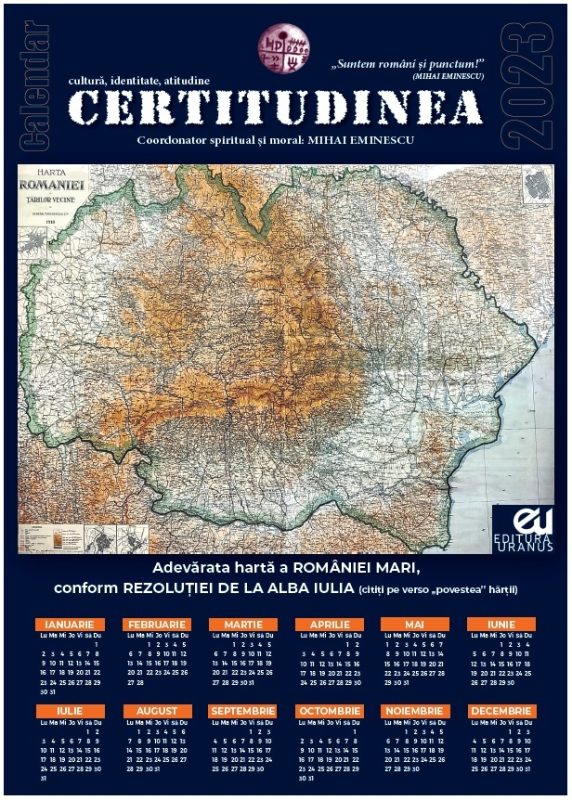 A apărut Calendarul CERTITUDINEA 