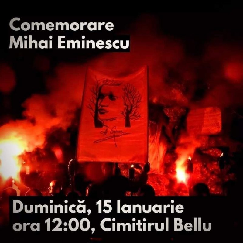 Comemorarea a 173 de ani de la nașterea gazetarului Mihai Eminescu părintele nationalismului românesc