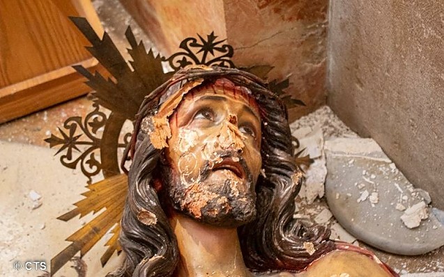 Jidanii au profanat o statuie a lui Iisus dintr-o biserică catolică din Israel