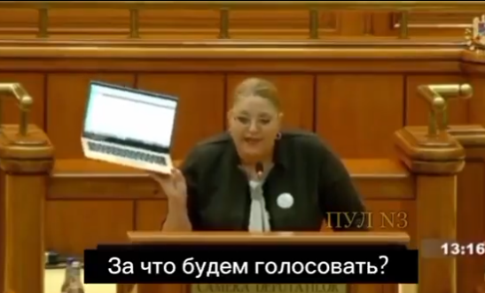 Declarația netrunchiată a Dianei Șoșoacă în scare spune "Slavă Moscova" de la tribuna Parlamentului