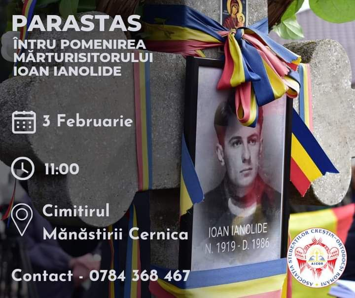 EVENIMENT 3 Februarie: Parastasul pentru pomenirea scriitorului și mărturisitorului Ioan Ianolide