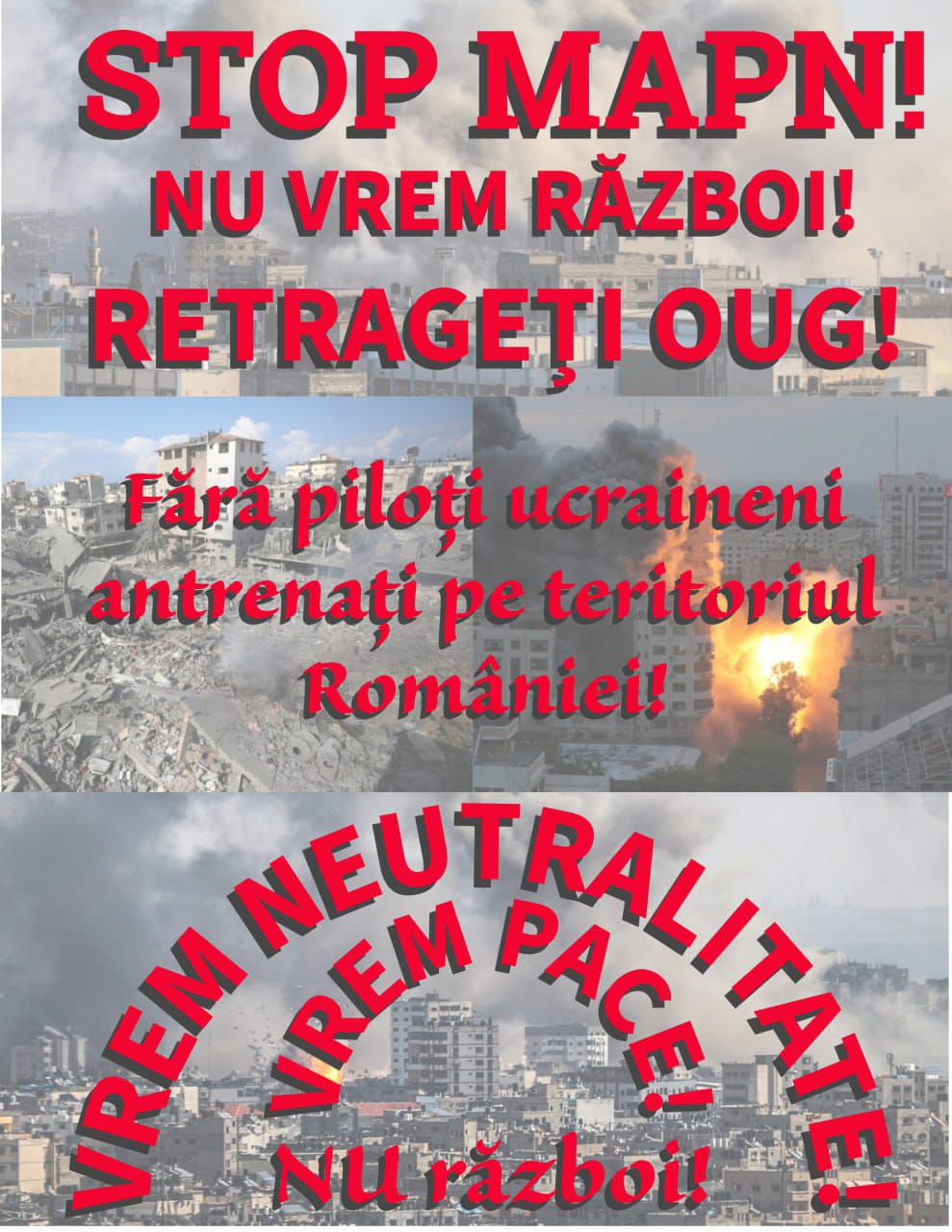 Mobilizare împotriva războiului! Inundați politicienii cu scrisori!